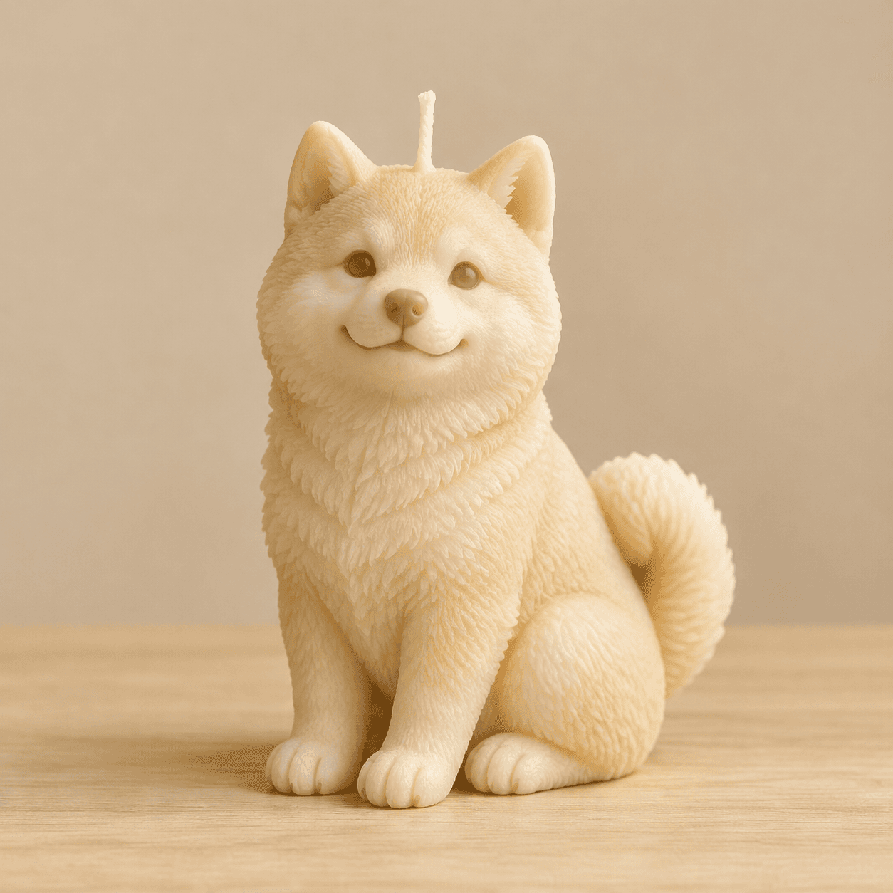 Content Shiba Inu candle by Dreaming Day